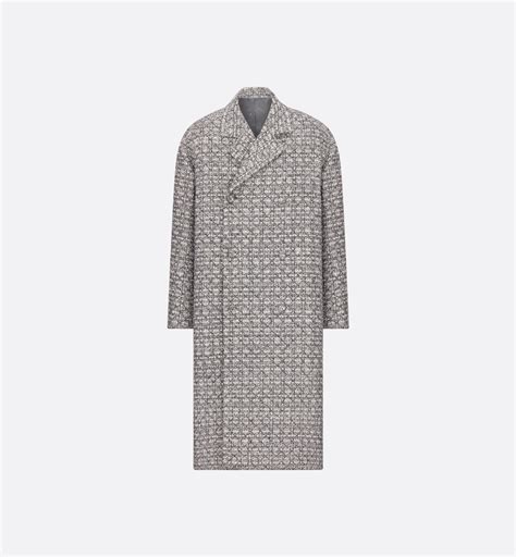 dior long cannage coat